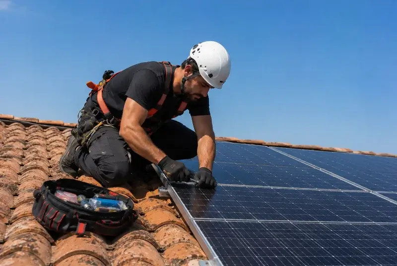 Maintenance et monitoring de panneaux solaires à Anzin
