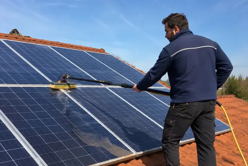 Nettoyage et entretien de panneaux solaires à Anzin